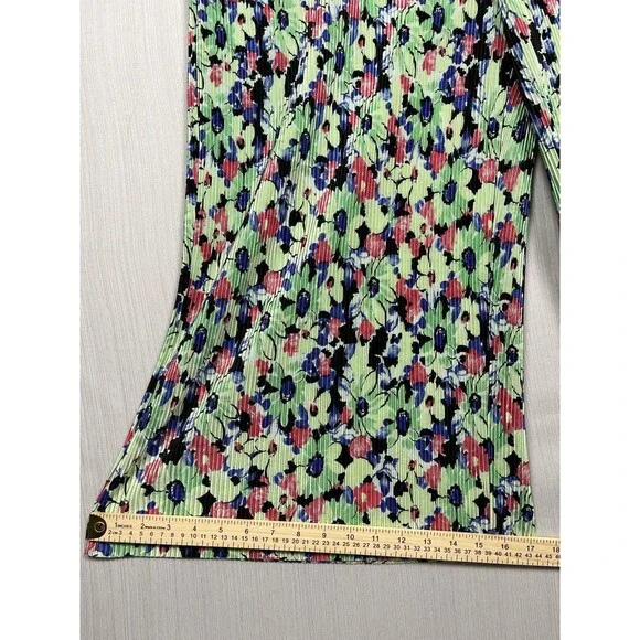 ASOS DESIGN Plisse Floral Jumpsuit Sz 14 Button Front Spring Cottagecore - Picture 11 of 11